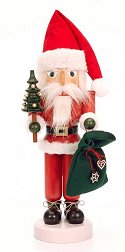 Red Santa with Tree<br>Classic Ulbricht Nutcracker